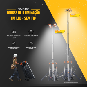 TORRE DE ILUMINAÇÃO PORTÁTIL TPL-62 E TPL-65