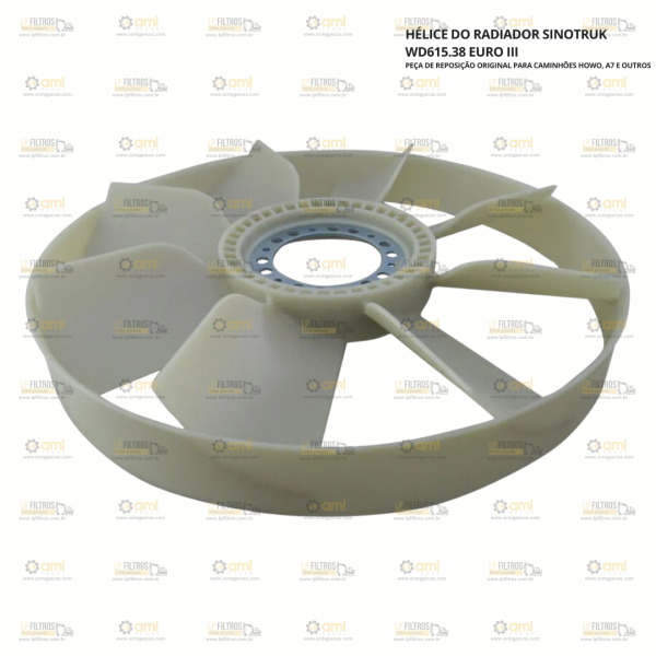 HÉLICE DO RADIADOR SINOTRUK WD615.38 EURO III - 61500060131 - Image 2