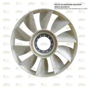 HÉLICE DO RADIADOR SINOTRUK WD615.38 EURO III - 61500060131