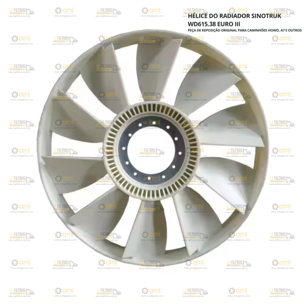 HÉLICE DO RADIADOR SINOTRUK WD615.38 EURO III - 61500060131